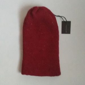 SALE! Serenity and Luxe Burgundy Red Tweed Knit Beanie Tam